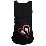 Damen Maternity Kurzarm Stillshirt Umstandsshirt Stilltop Umstandstop Musterdruck Umstands-Top Kurzarm T-Shirt Mutterschafts Sommer Bluse Umstandsmode Umstandsshirt