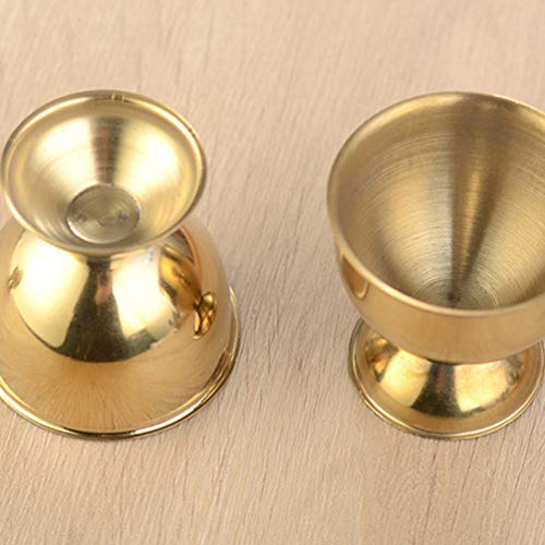 Cabilock 6Pcs Egg Cup Egg Tray Stainless Steel Boiled Egg Cups Holder Stand Serving Cup For Egg Dishwasher Safe Gold #TOP7