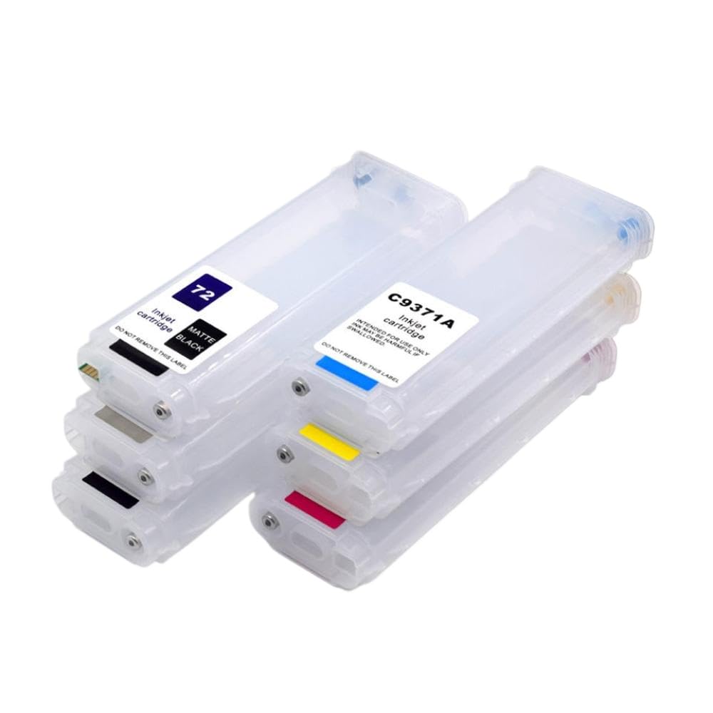 280 ml 6 szt. kompatybilny z 70 wkładami atramentowymi do wielokrotnego napełniania z chipem automatycznego resetowania ARC dla Designjet Z5400 Z 5400 70 ploter uniwersalny zamiennik na