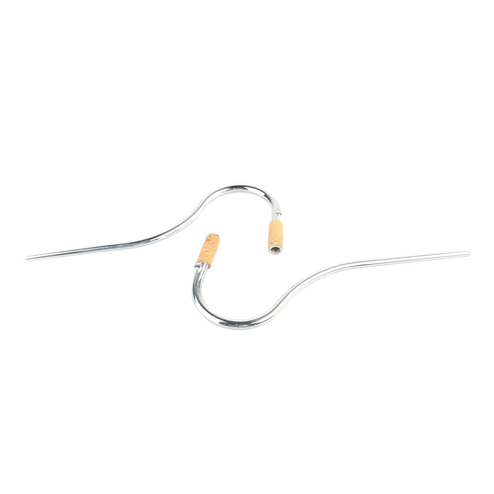 Curved Neck Bassoon Mouthpiece, Silver Plated with Cork Joint, Melodious Sound for Woodwind Instrument Players