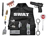 1, 2, 3 SWAT ist da - Mädels und Jungs werden nicht nur stundenlang dieses Set benutzen, sondern während des Spiels entwickeln sie Ihre Fantasie, sie spielen Verstecken und Fangen, gehen auf Gangsterjagd und genießen die Zeit