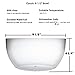 Qxbekmor Large Acrylic Salad Bowls and Serving Bowls, Great for Serving Salad, Popcorn, Chips, Dips, Condiments, Break-Resistant Set of 2, Clear 146 oz