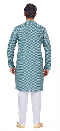 Image of Studio Shringaar Men's Cotton Relaxed Fit Straight Kurta