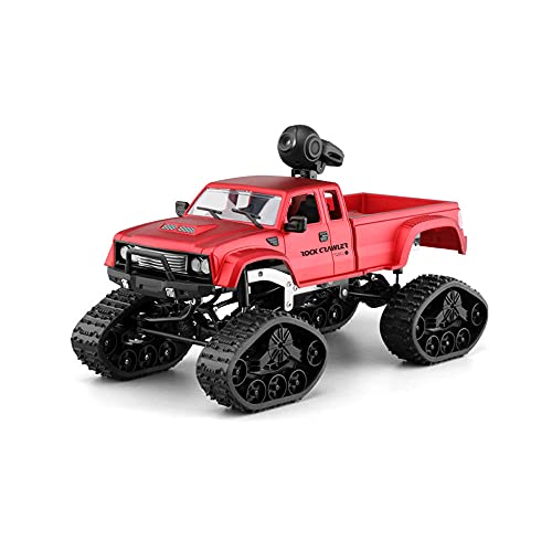 QAQQVQ RC Pickup 4WD Remote Control Truck with Camera, 2.4G Off-Road, Angle Adjustable HD Lens, Children's Toy Car