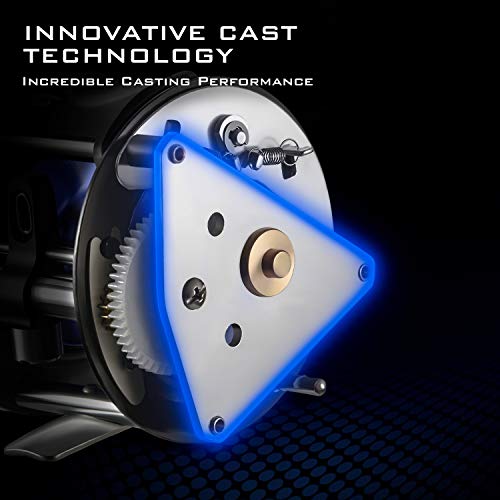 ピシファン(Piscifun)トローリングリール ChaosXS 高精度ピニオンギア 超軽量350g 6+1BBベアリング 最大ドラグ力9kg 右ハンドル 4枚目