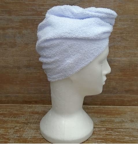 Toalha para Cabelo 100% Algodão - Kamari Cor:Branca