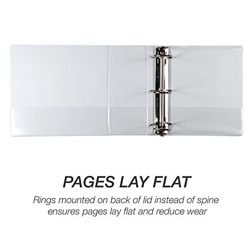 Image of Samsill Durable 5 inch 3 Ring Binder, Locking D Ring 100% Recycled Chipboard, White, Pallet of 192 Binders in 32 Cartons