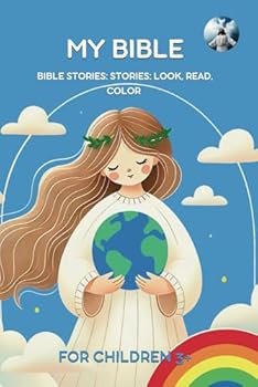 Paperback My Bible: Bible Stories for Kids: Look, Read, Color Book
