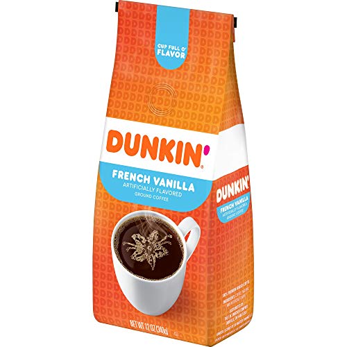 Dunkin' French Vanilla Flavored Ground Coffee, 12 Ounces