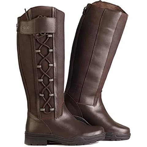 Gallop Women's Waterproof Gateley Country Boots - Brown, Size 5 Wide Cover