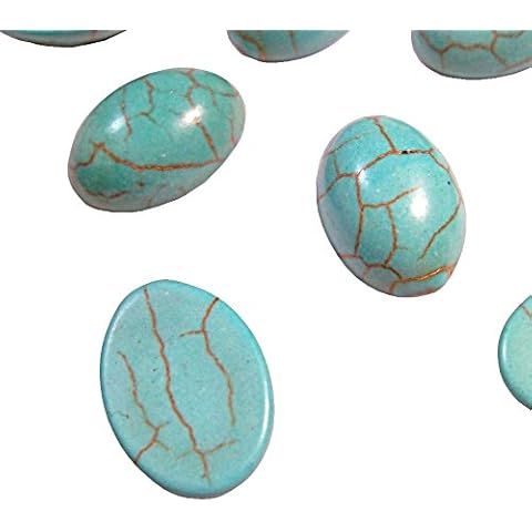 Perlin Turquesa Piedra Preciosa cabochon Ovalada 14 x 10 mm Cover