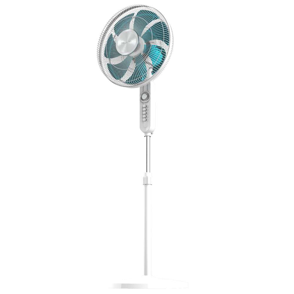 Cecotec - Ventilateur sur Pied EnergySilence 610 Max Flow - 70 W, Diamètre 30 cm, 7 Pales, 4 Vitesses et Minuterie Jusqu'à 2 Heures, Oscillation Automatique à 90º, Hauteur Réglable