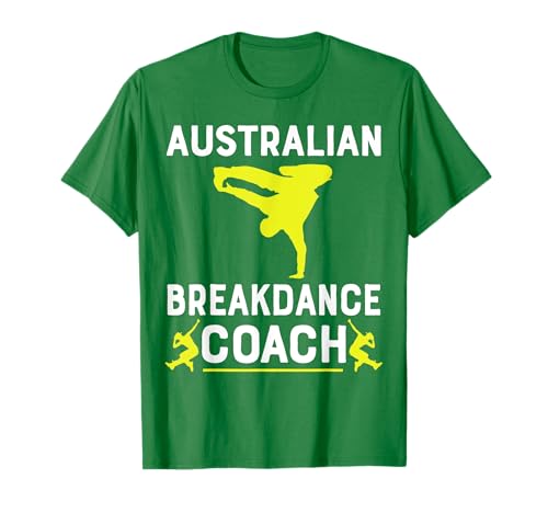 Disfraz de bailarina australiana de Breakdancer Coach Break Dancer a juego Camiseta