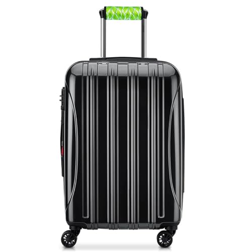 Image of Neoprene Luggage Handle Wrap Fluorescent Colors Luggage Identifiers /Tags /Marker, Leaf, 5.50 inch X 4.40 inch (Unfold) 4.40 inch X 1.18 inch (Roll)