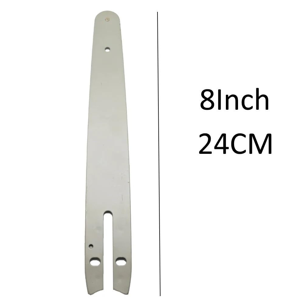 Accesorios Mini cadenas de motosierra de acero de 8 pulgadas, barra de motosierra protectora, accesorio de motosierras eléctricas, placa guía, accesorios de repuesto