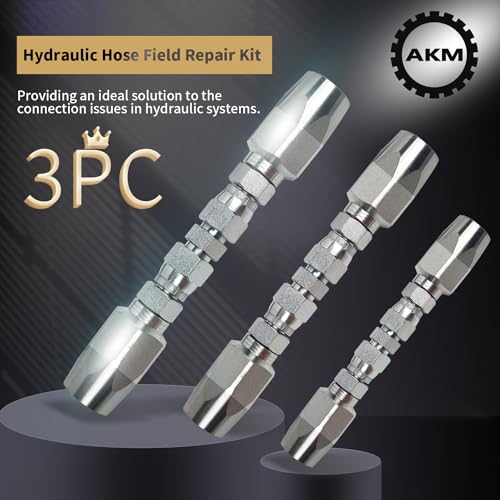 Akm AKM-FTYY-3P 3Pcs Hydraulic Hose Field Repair Kit,1/4" thumb #1
