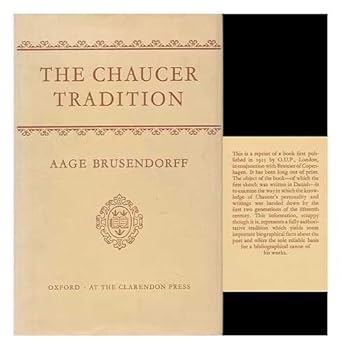 Hardcover The Chaucer Tradition Book
