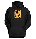 Generic Paul Walker Actor Portrait Fast and Furious_KK023293 Hoodies Kapuzenpullover Kapuzen Sweatshirt Gift Unisex Sport Leisure 100% Cotton Christmas - Large - Black