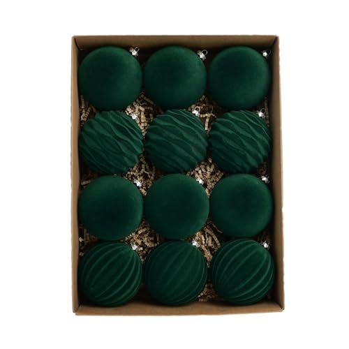 Boules de Noël en velours rouge YRYRYW pour sublimer vos soirées de réveillon