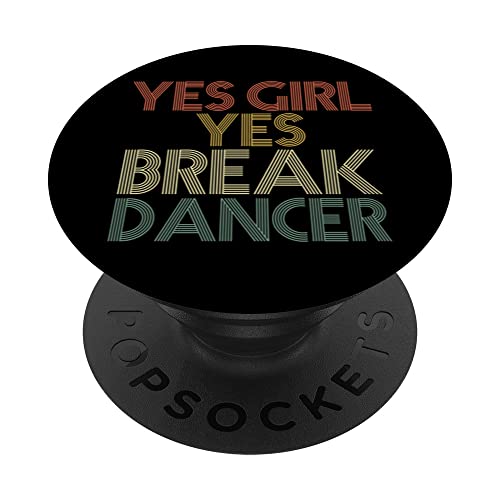 Chica Breakdancer B-Girling Hip Hop Streetdance Raper Bboy PopSockets PopGrip Intercambiable Cover
