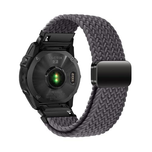 [PLYYQZM] 22/26mm iCoh.Gar min ɍ Fenix 8 7 7X 6 6X Pro 5 5X Plus MARQV[Y/Tavtix 7pro p QuickFi uXbgɓKp(Space gray,26mm