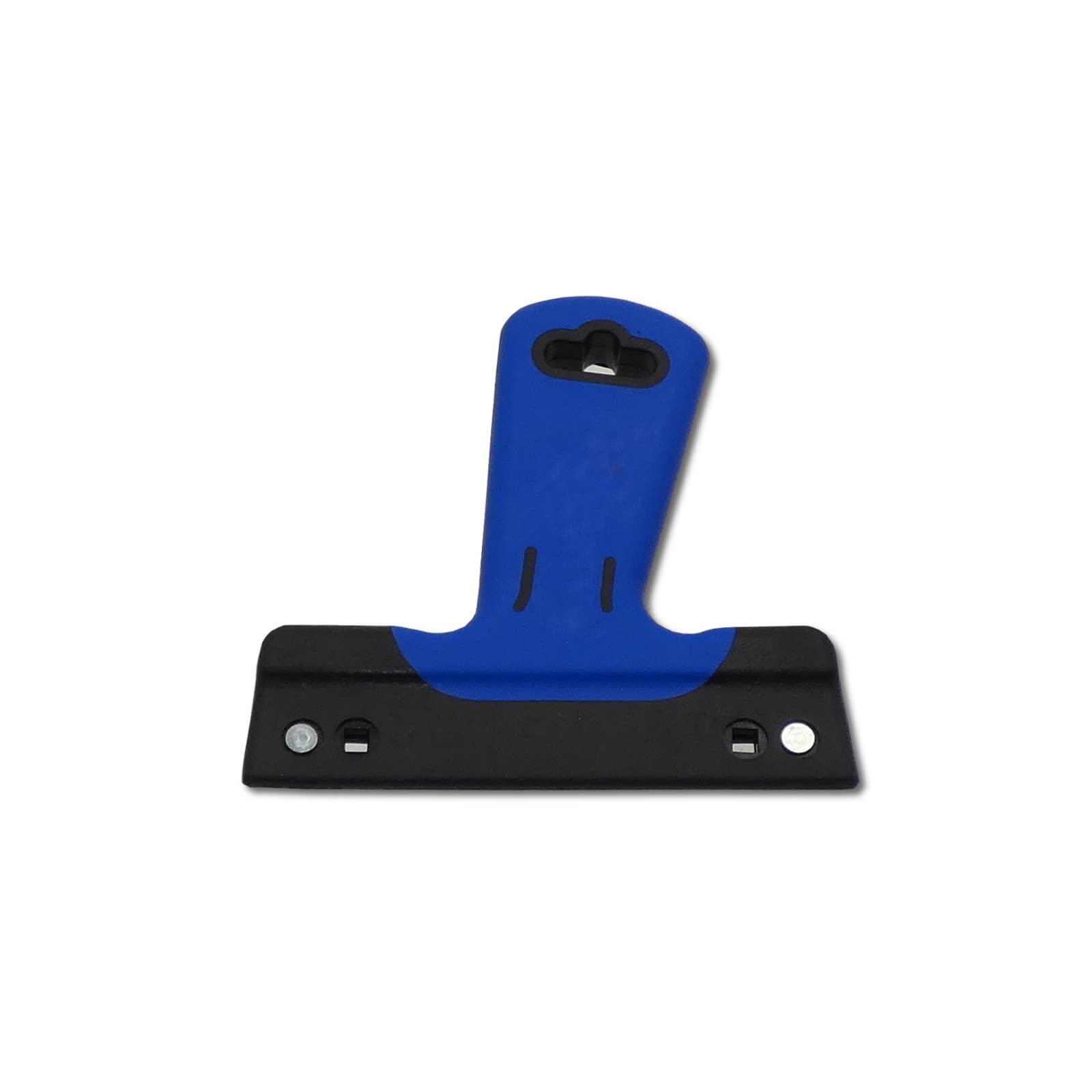 DEWEPRO Breitspachtel 500 x 95 mm aus Edelstahl – Flächenspachtel mit 0,4 mm Blattstärke – Ergonomischer 2K Softgriff & Aluprofilhalter für Trockenbau, Renovierung & Spachtelarbeiten