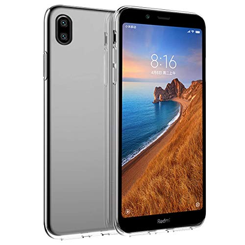 Image of COVERBLACK Back Cover for Mi Redmi 7A - MZB7989IN - Transparent