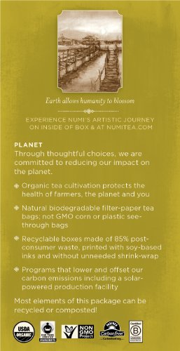 Numi Organic Tea Decaf Ginger Lemon, 16 Count (Pack Of 3), Decaf Green Tea (Packaging May Vary) #TOP1