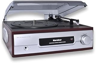 Kärcher KA8050 Gramofon z Wbudowanymi Głośnikami, Wielokolorowy, 28.8 x 31.7 x 14.3 cm