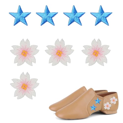 [JUNENTER] 4�� �u���[ �t�@�C�u�X�^�[ �V���[�N���b�v �����A�N�Z�T���[ �W���Y�V���[�Y�f�R���[�V�����N���b�v �_���X�p �t���b�g�n�C�q�[�� �V���[�{�E�N���b�v �����p 4�� �t�����[�f�R���[�V�����t��