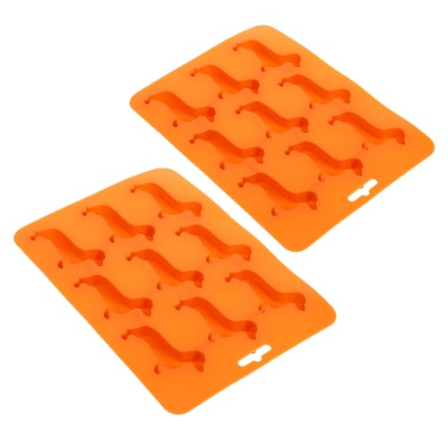 Molde de silicona para cubos de hielo en forma de perro 2 piezas