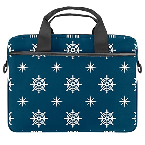 Sac ordinateur 13-14.5 pouces motif boussole de plage pour vos trajets et voyages