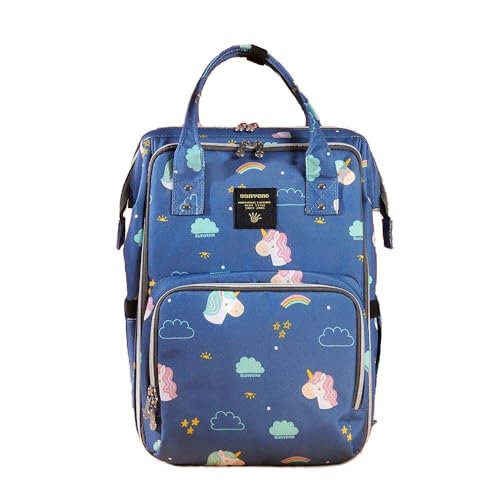 Stylish Upgrade 20L Diaper Bag Backpack Blue