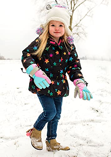 LULLABY KIDS Cotton Kid's Windproof Waterproof Snow Ski Gloves2