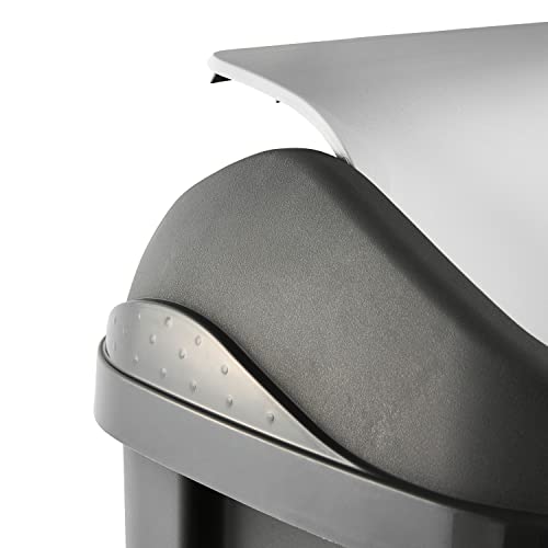 keeeper Mülleimer mit Schwingdeckel, 50 l, Swantje, Graphit Grau – Bild 6