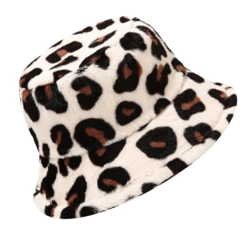 GALPADA All-travel Bucket Hat Mit Leopardenmuster Warmer Fischerhut Aus Bequemem Material