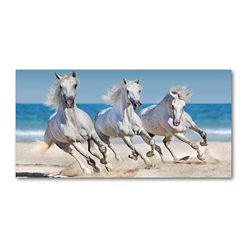 Splashback de cuisine 140x70cm en verre pour protéger les murs des graisses avec style beige