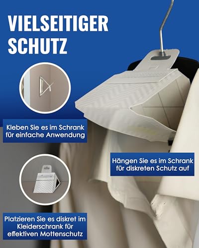 Foto von PIC Kleidermottenfalle Mottenschutz für Kleiderschrank, 8 Stück Mottenfalle für Kleidermotten, kleidermotten bekämpfen, geeignet für den Kleiderschrank und sonstige Lagerung von Kleidung gegen Motten