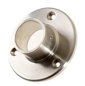 Bayram Edelstahl Wandanschluss 33,7mm V2A Klemmschraube