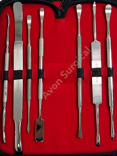 German Stainles Dental Periosteal Elevator Set Of 7 Dental Implant Curette #TOP4