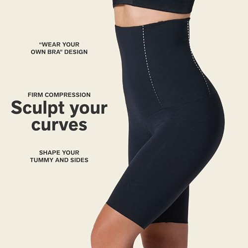 Image of High-Waisted Firm Compression Shaper Short by Leonisa