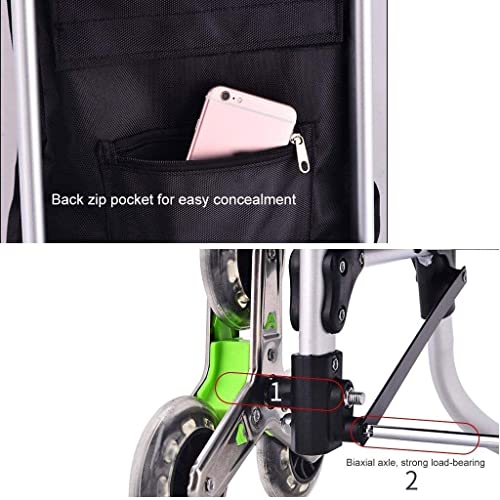 Einkaufstrolley Einkaufswagen Alter Mann Einkaufswagen Leben Haushalt Gepäck Anhänger Reise Einkaufstasche Faltbarer… – Bild 3