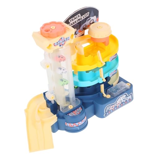Parking électrique 3 étages : garage voiture garçon et fille avec 3 voitures jouets en plastique