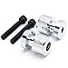 Krator Chrome Engraved Swingarm Spools Sliders For Suzuki "GSXR" 600 750 1000 Hayabusa Chrome Swingarm Spools Sliders Motorcycle Bobbins
