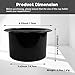 2-Pack Cup Holder Insert for Couch, Sofa & Recliner – Universal Recessed Drink Holder Replacement for Furniture, RV, Boat, Car.