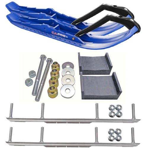 C&A Pro Blue TMX Snowmobile Skis w/ 7.5