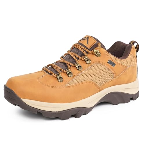 CC-Los Hiking Trainers for Men Comfortable Lightweight Walking Shoes Yellow 8.5-9