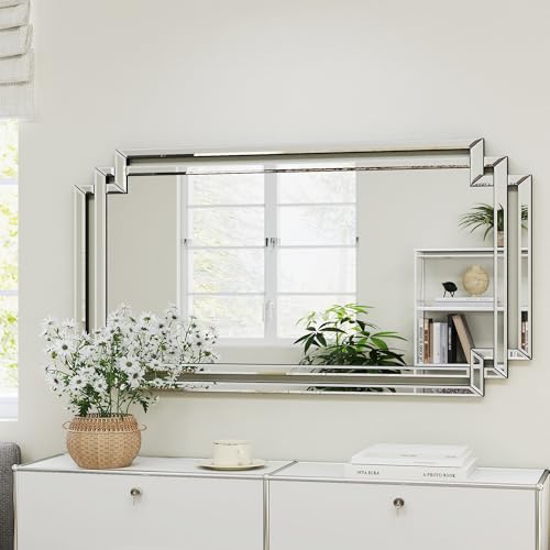 Autdot 24" X 47" Large Decorative Mirror for Wall Decor,