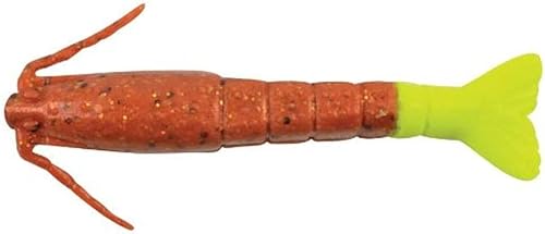 Miniatura 20 de Berkley Gulp! Shrimp Saltwater Fishing Soft Bait Resplandor de azúcar y especias,New Penny,color fantasía (Nuclear