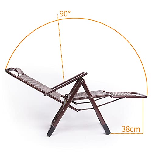 Chaise en rotin tissé à la main pliante et robuste pour maison - 3